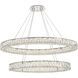 Monroe LED 41 inch Chrome Chandelier Ceiling Light