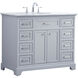 Americana 84 X 22 X 70 inch Light Grey Vanity Sink Set