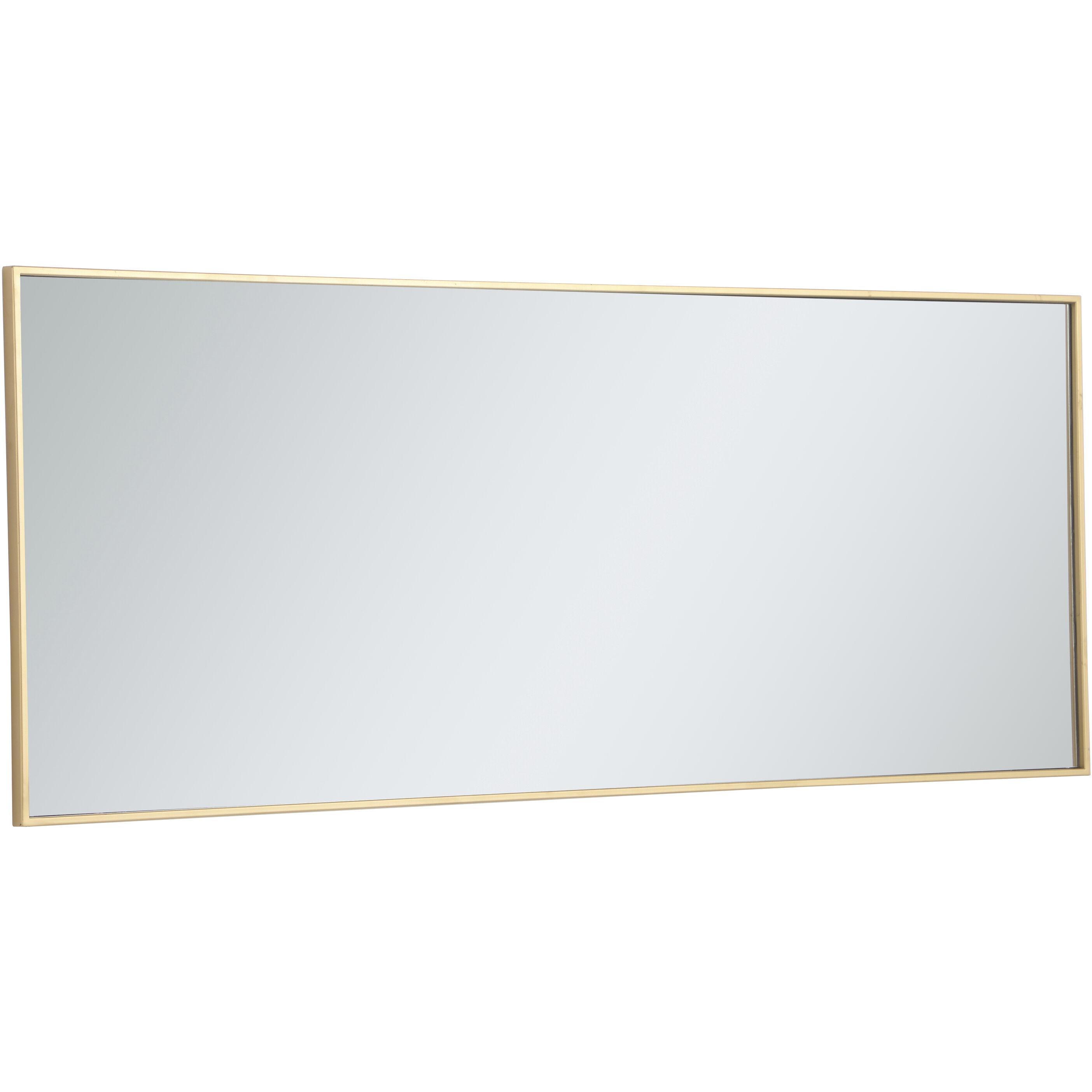 Monet 60 X 24 inch Brass Wall Mirror