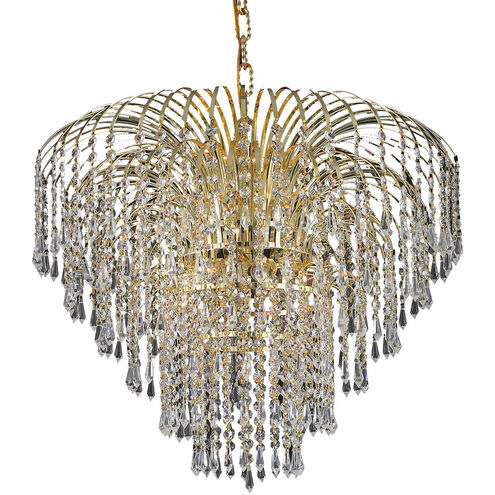 Falls 6 Light 25 inch Gold Dining Chandelier Ceiling Light in Royal Cut