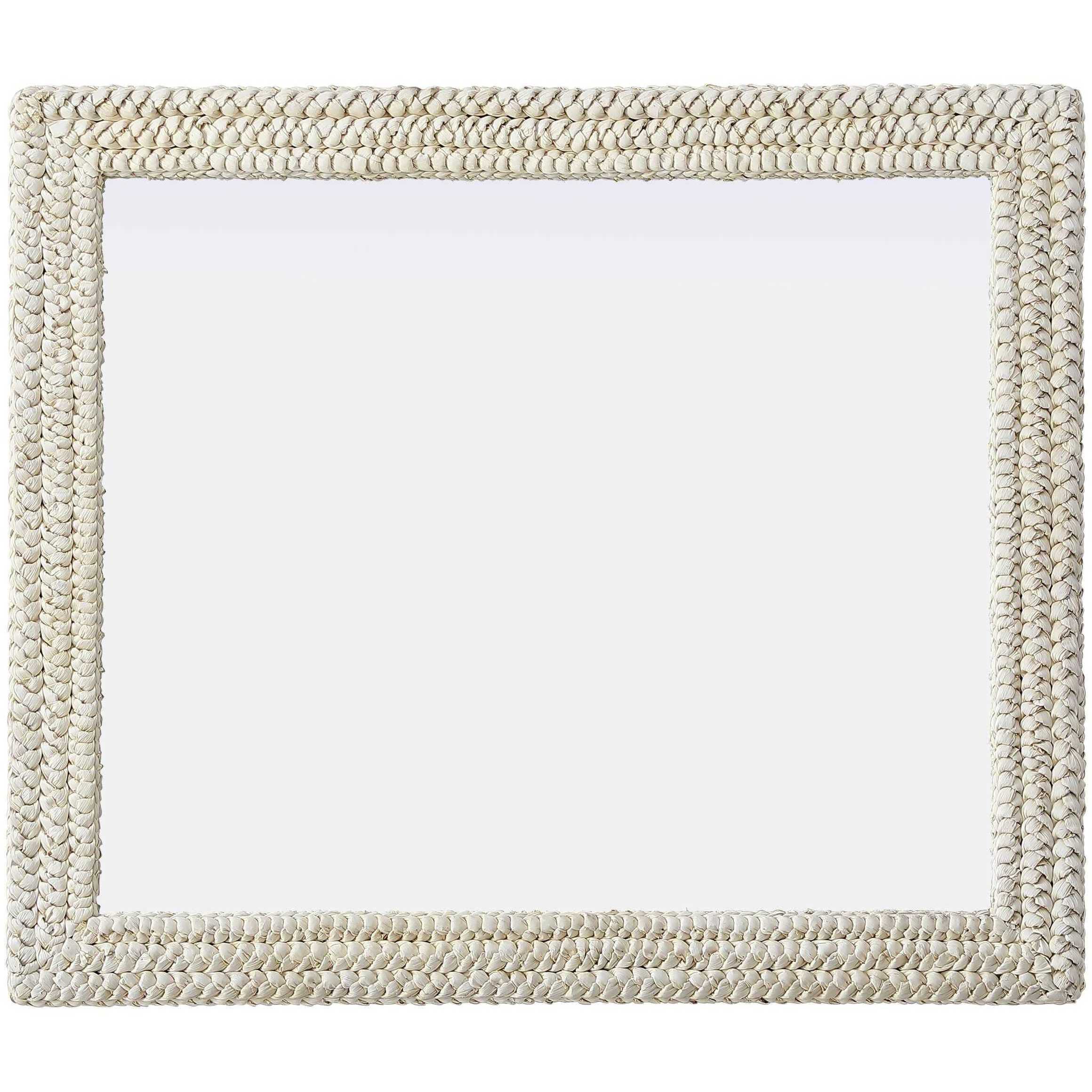 Marlowe 42 X 36 inch Linen White Mirror