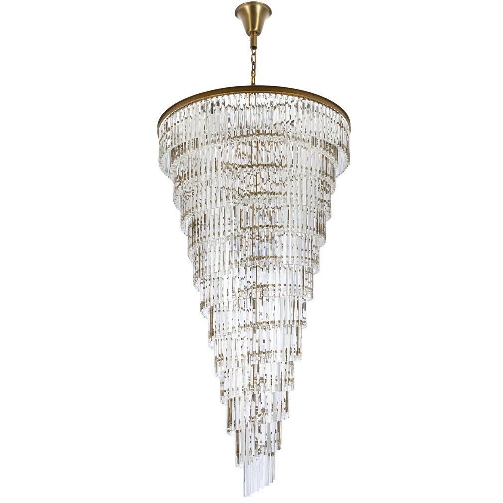 Sydney 58 Light 48 inch Satin Gold Chandelier Ceiling Light