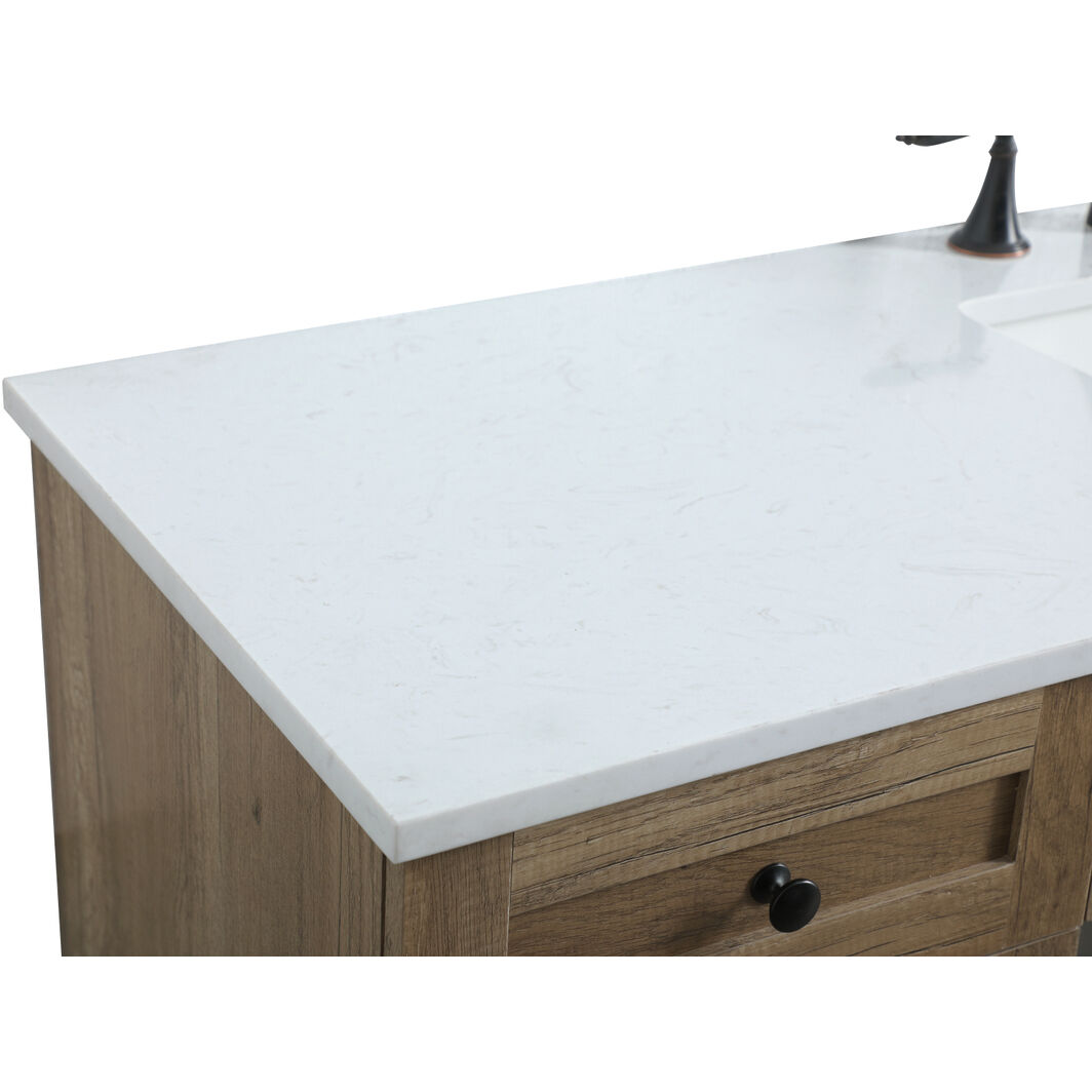 Cooper 60 X 19 X 34 inch Natural Oak Vanity Sink Set
