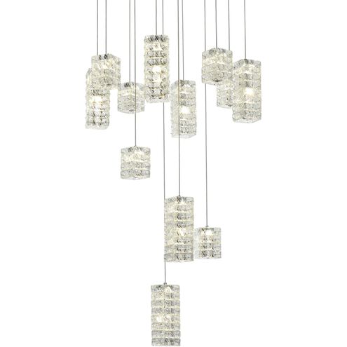Aston 12 Light 28 inch Chrome Pendant Ceiling Light