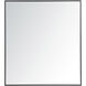 Monet 40 X 36 inch Black Wall Mirror