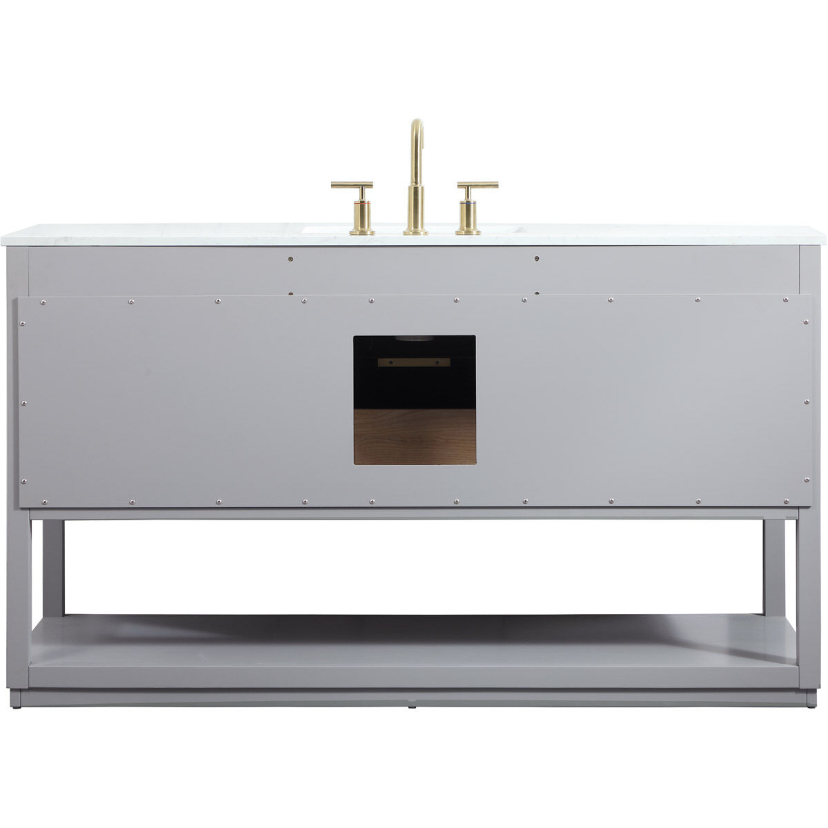 Larkin 60 X 22 X 34 inch Grey Vanity Sink Set