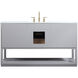 Larkin 60 X 22 X 34 inch Grey Vanity Sink Set