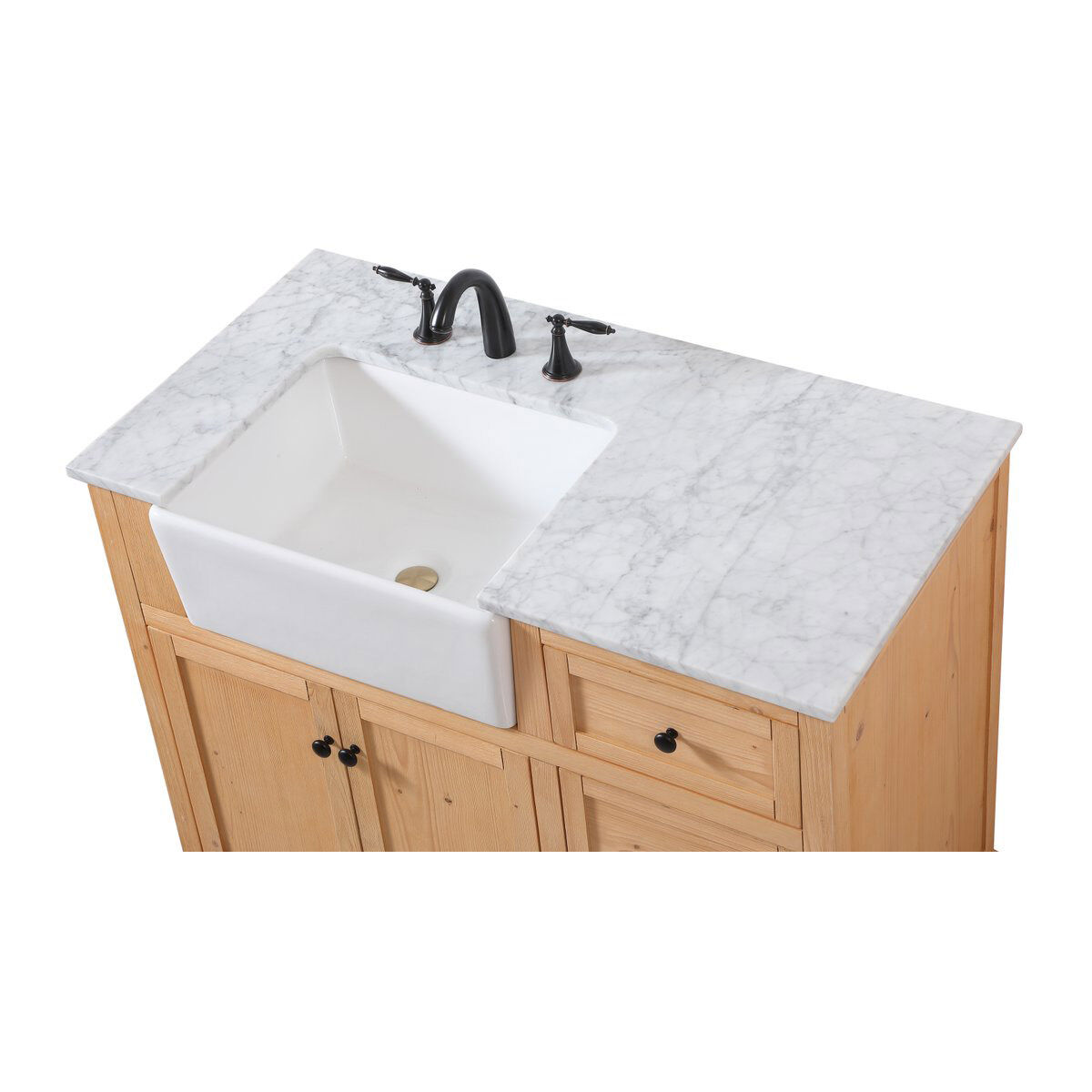 Franklin 42 X 22 X 34.75 inch Natural Wood Bathroom Vanity Cabinet