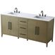 Millie 72 X 35 inch Chestnut Brown Bathroom Vanity Cabinet
