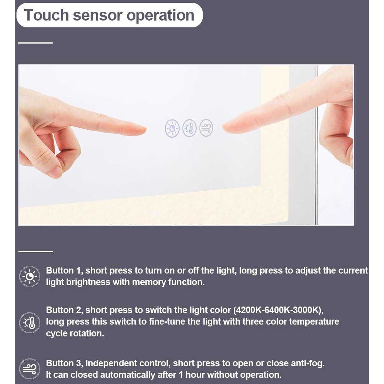 Riven 36 X 30 inch White LED Mirror