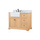 Franklin 42 X 22 X 35 inch Natural Wood Bathroom Vanity Cabinet