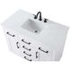 Alden 42 X 35 inch White Bathroom Vanity Cabinet