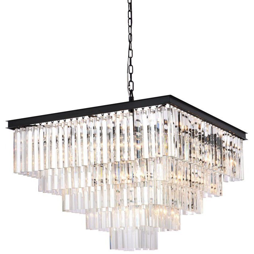 Sydney 21 Light 34 inch Matte Black Chandelier Ceiling Light