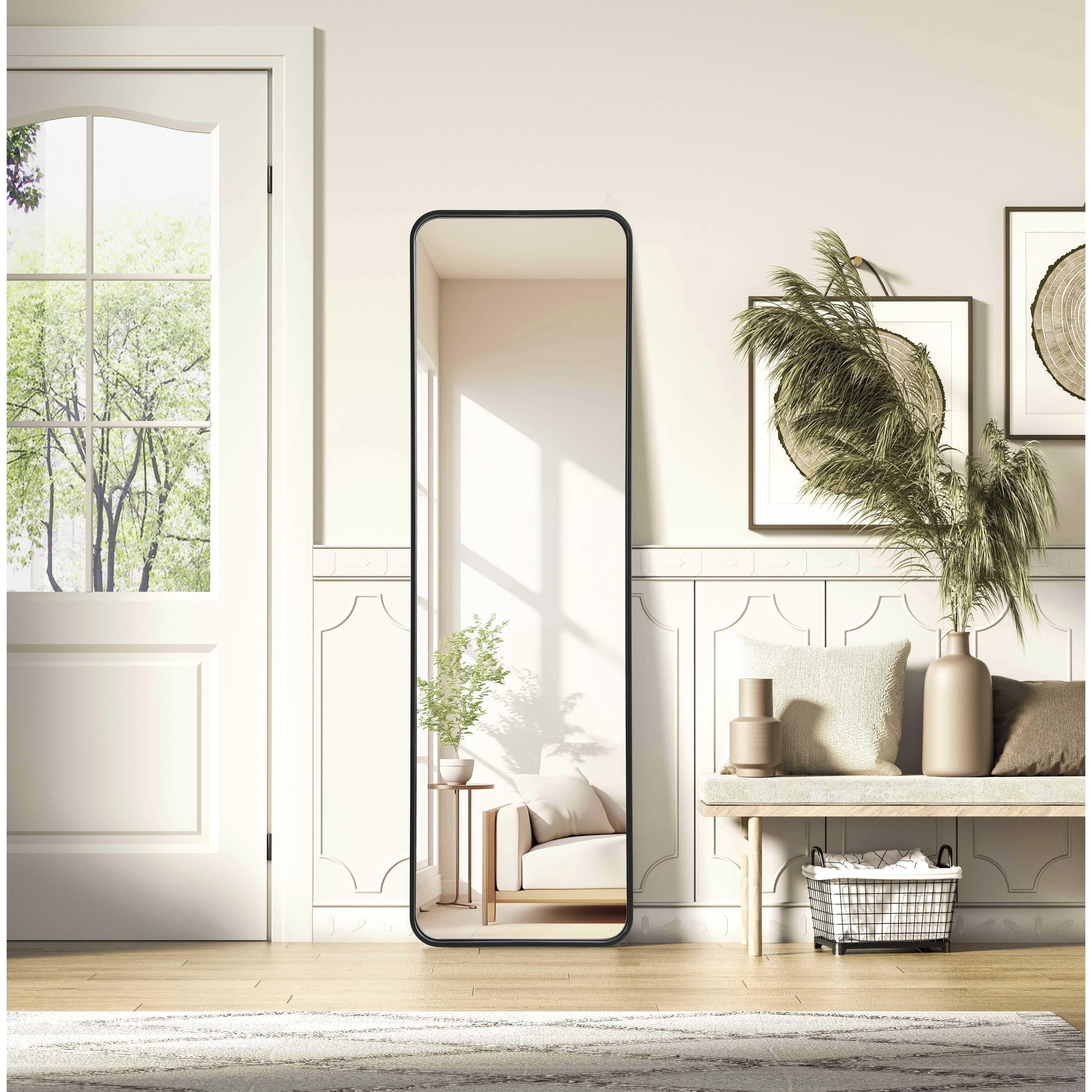 Remy 60 X 18 inch Black Mirror