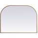 Blaire 40 X 30 inch Brass Mirror
