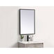 Pier 30 X 18 inch Black LED Mirror