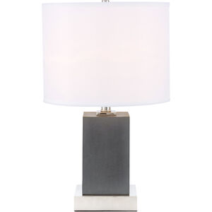 Pinnacle 21 inch 40 watt Polished Nickel Table Lamp Portable Light