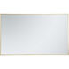 Monet 60 X 36 inch Brass Wall Mirror