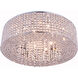 Amelie 10 Light 24 inch Chrome Flush Mount Ceiling Light