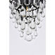 Nordic 1 Light 9 inch Black Flush Mount Ceiling Light