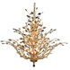 Orchid 18 Light 41 inch Gold Foyer Ceiling Light in Clear, Royal Cut