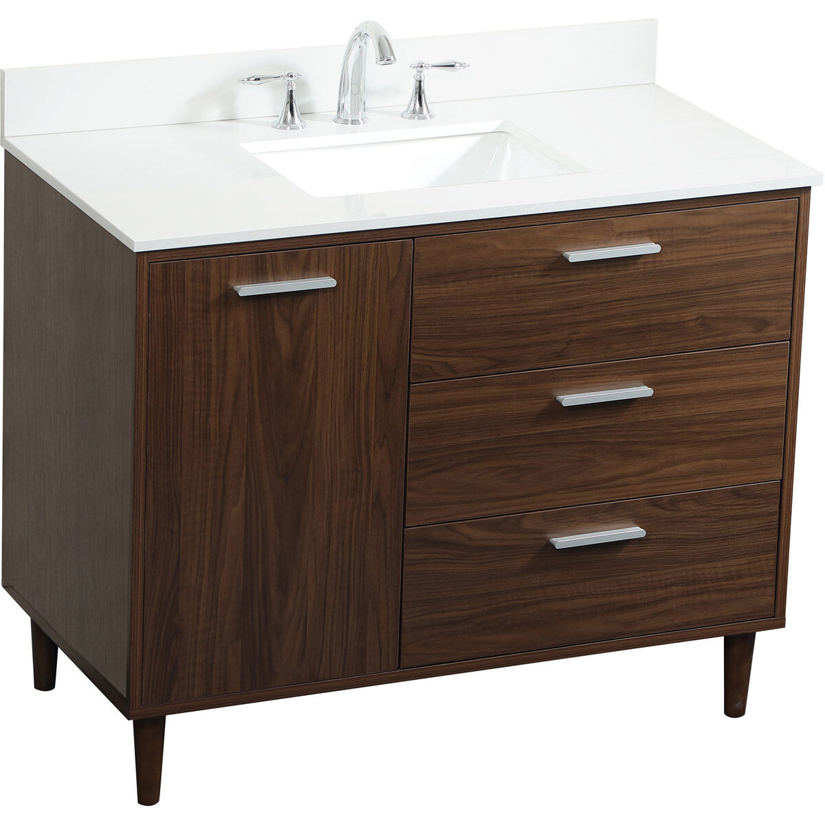Baldwin 42 X 22 X 34 inch Walnut Vanity Sink Set