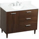 Baldwin 42 X 22 X 34 inch Walnut Vanity Sink Set