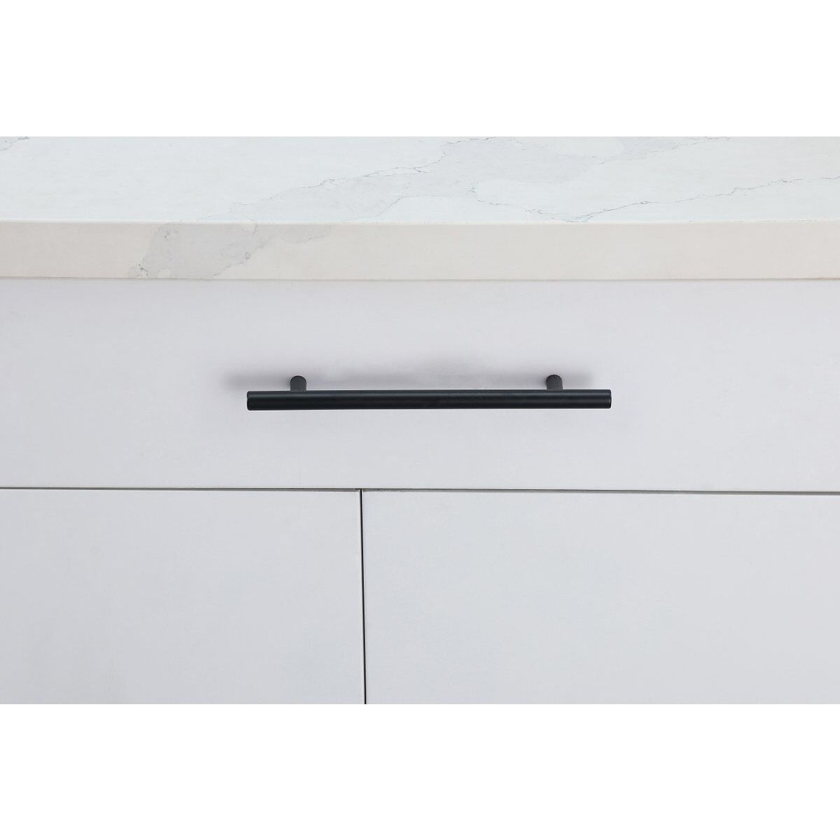 Quinn Matte Black Hardware Drawer Pull, Set of 10