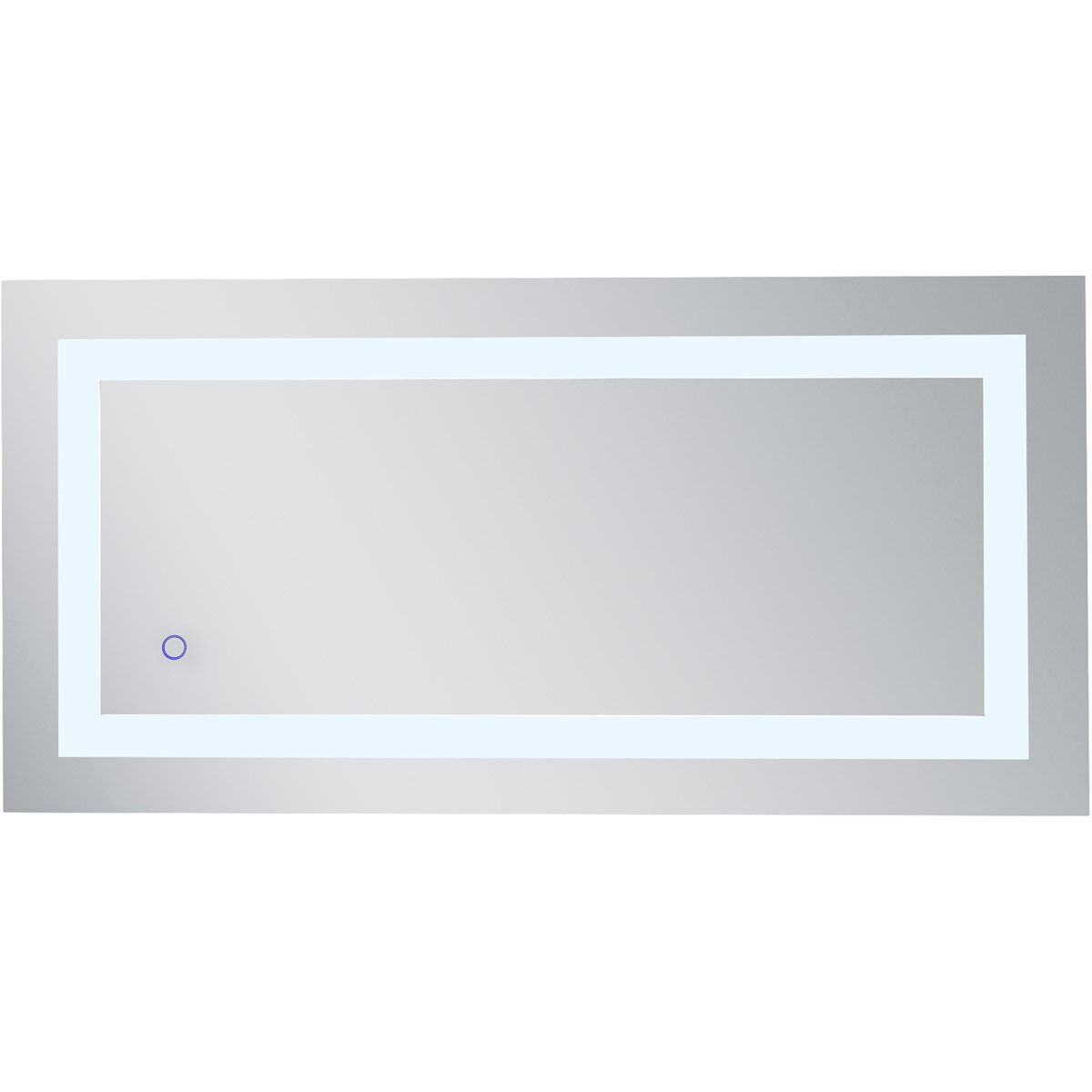 Helios 36 X 18 inch Silver Lighted Wall Mirror