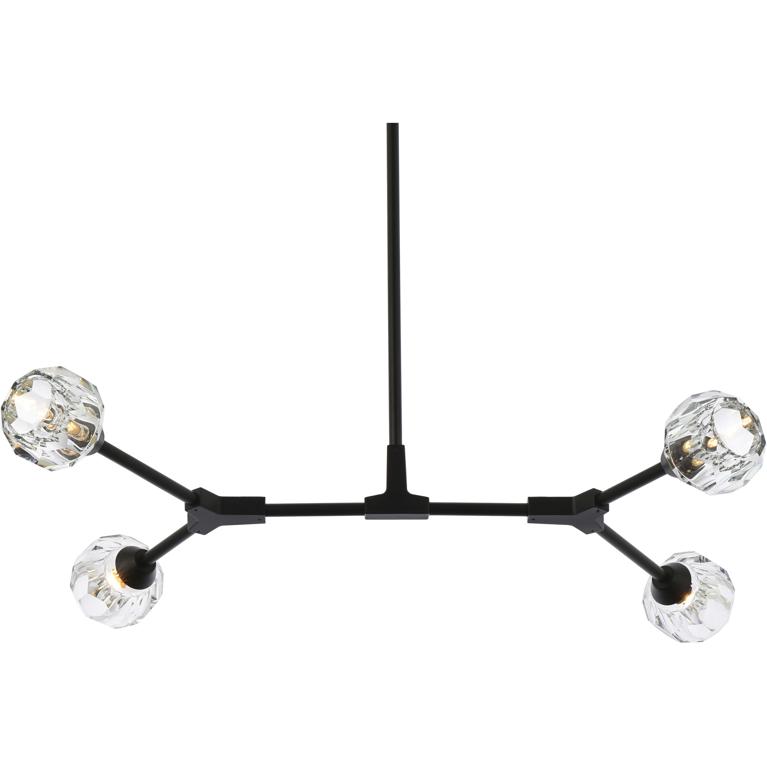 Zayne 4 Light 29 inch Black Pendant Ceiling Light