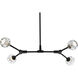 Zayne 4 Light 29 inch Black Pendant Ceiling Light