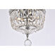 Tranquil 2 Light 8 inch Chrome Flush Mount Ceiling Light in Royal Cut
