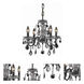 St. Francis 4 Light 17 inch Dark Bronze Dining Chandelier Ceiling Light in Royal Cut