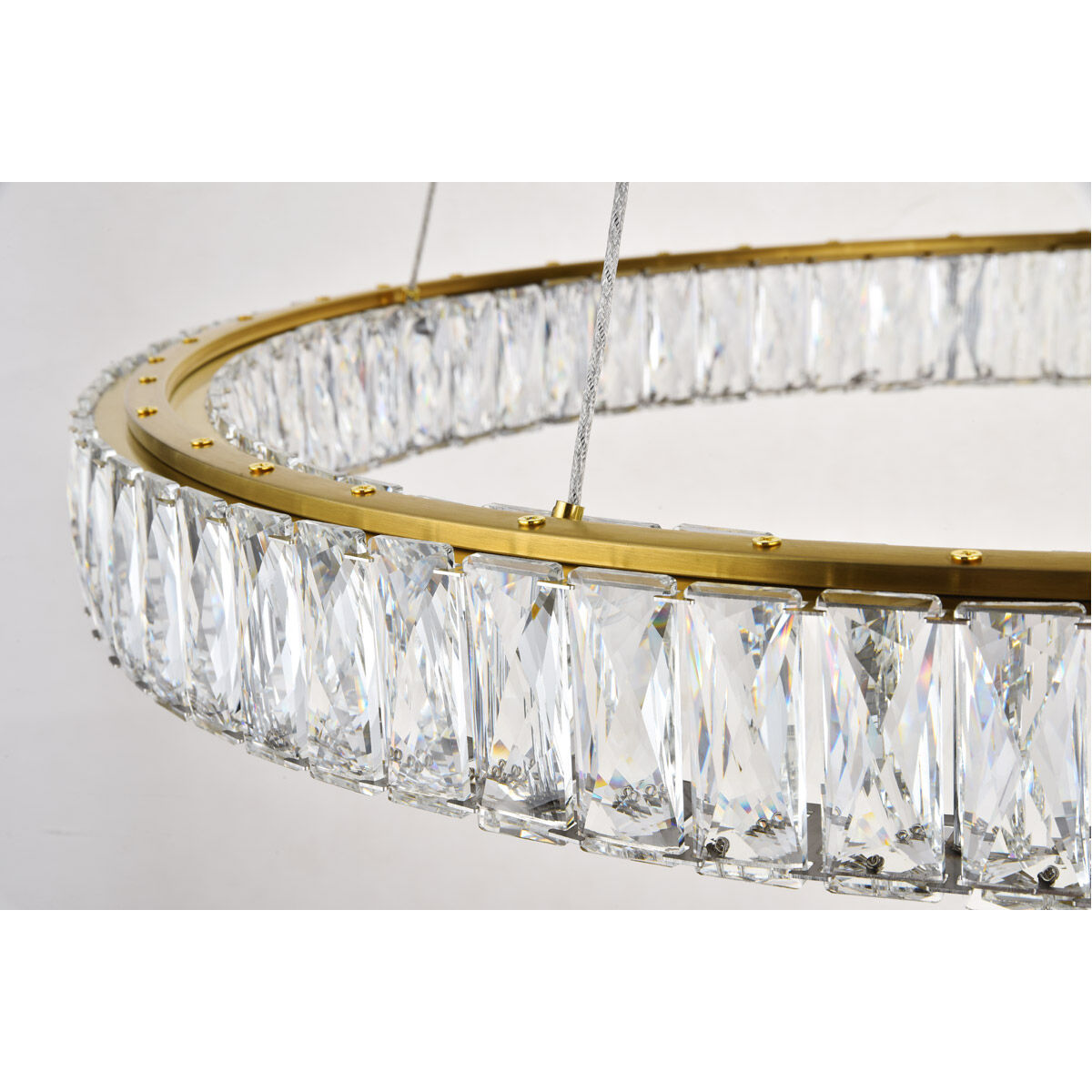 Monroe 32 inch Gold Chandelier Ceiling Light 