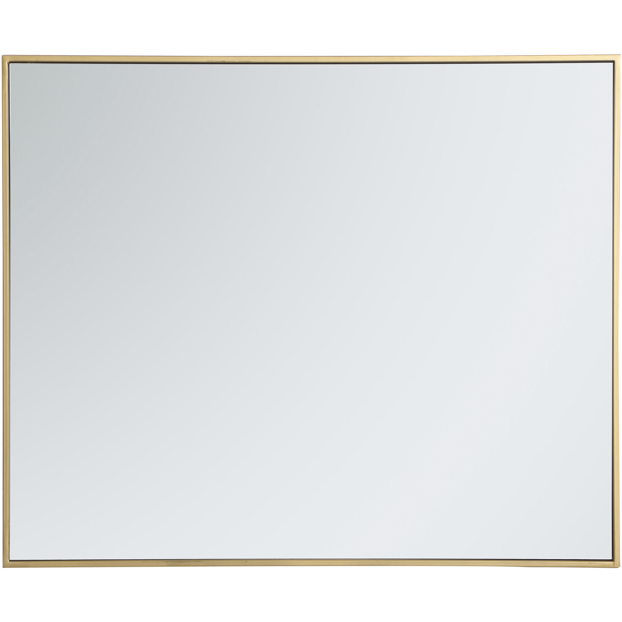 Monet 36 X 30 inch Brass Wall Mirror