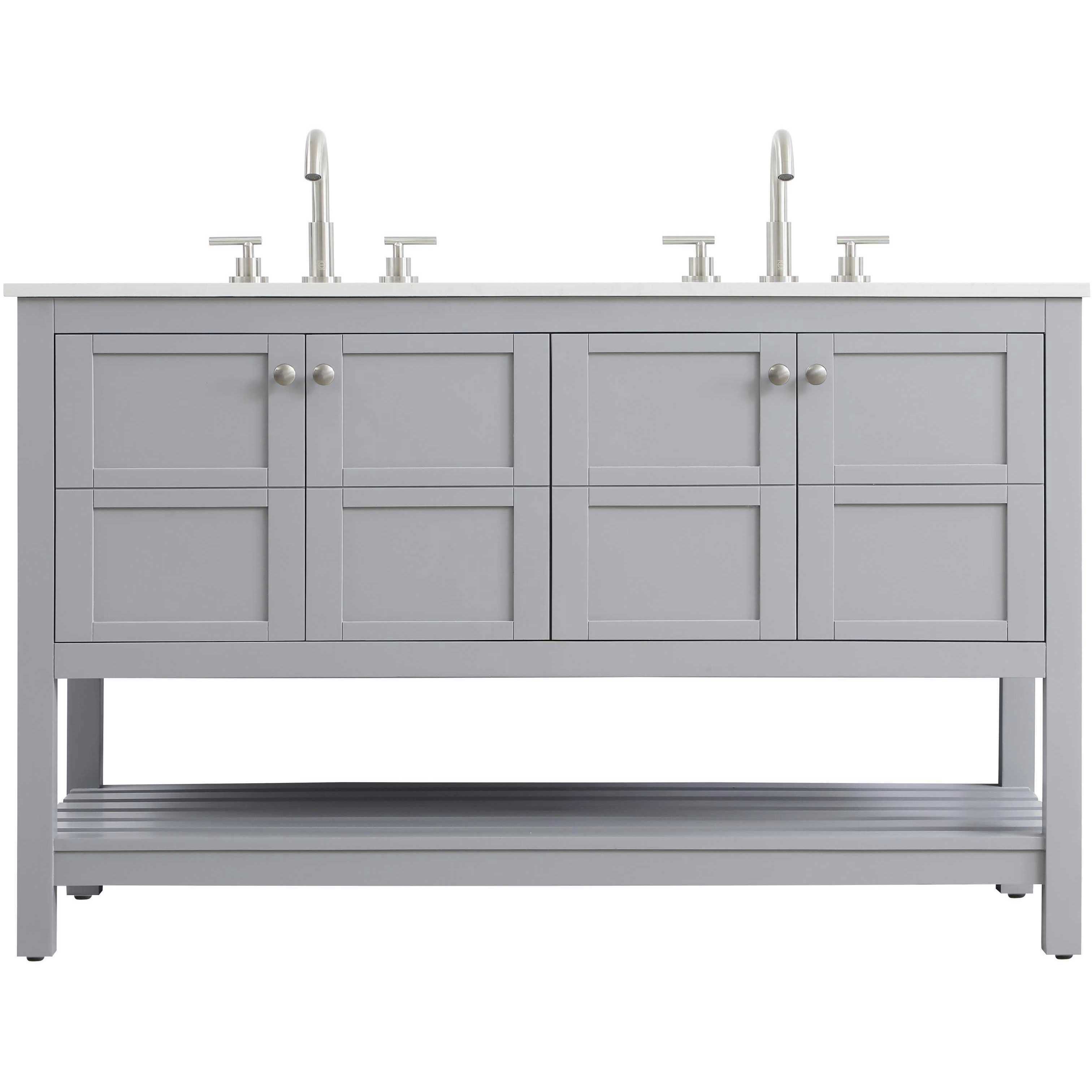 Theo 54 X 34 inch Grey Bathroom Vanity Cabinet