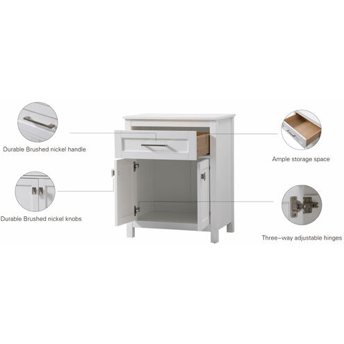 Adian White Bathroom Storage Cabinet