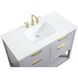Larkin 42 X 22 X 34 inch Grey Vanity Sink Set