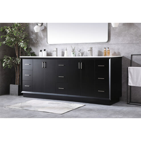 Hayes 84 X 22 X 35 inch Black Vanity Sink Set