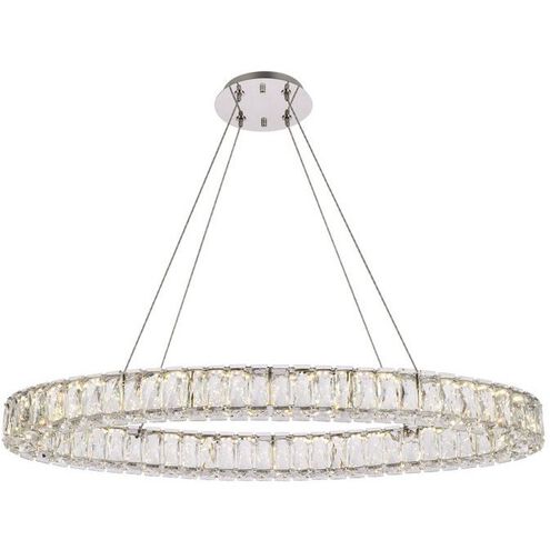 Monroe 1 Light 36 inch Chrome Pendant Ceiling Light