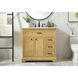 Americana 36 X 22 X 35 inch Natural Wood Vanity Sink Set