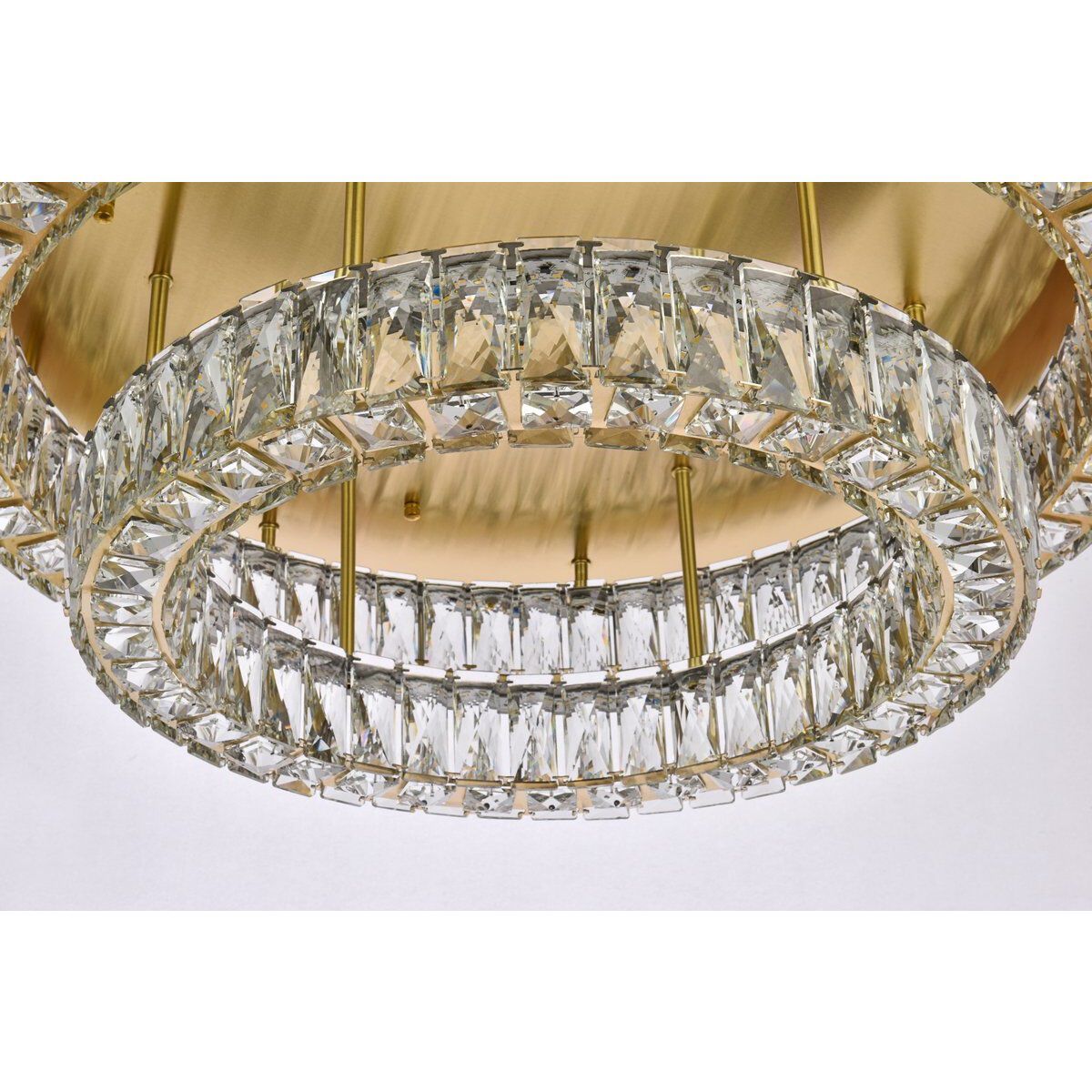 Monroe 2 Light 30 inch Gold Flush Mount Ceiling Light
