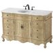 Danville 54 X 36 inch Antique Beige Bathroom Vanity Cabinet