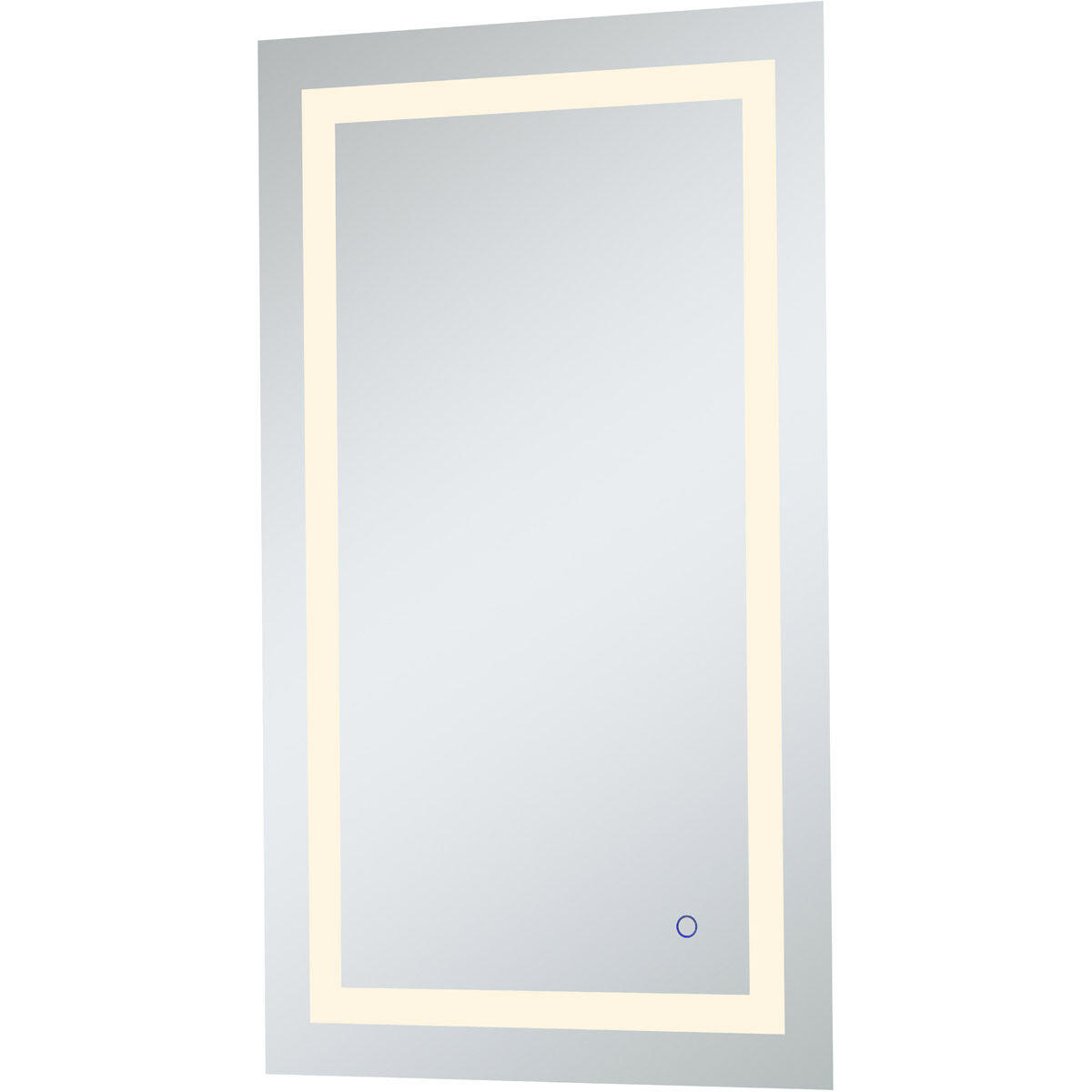 Helios 40 X 24 inch Silver Lighted Wall Mirror