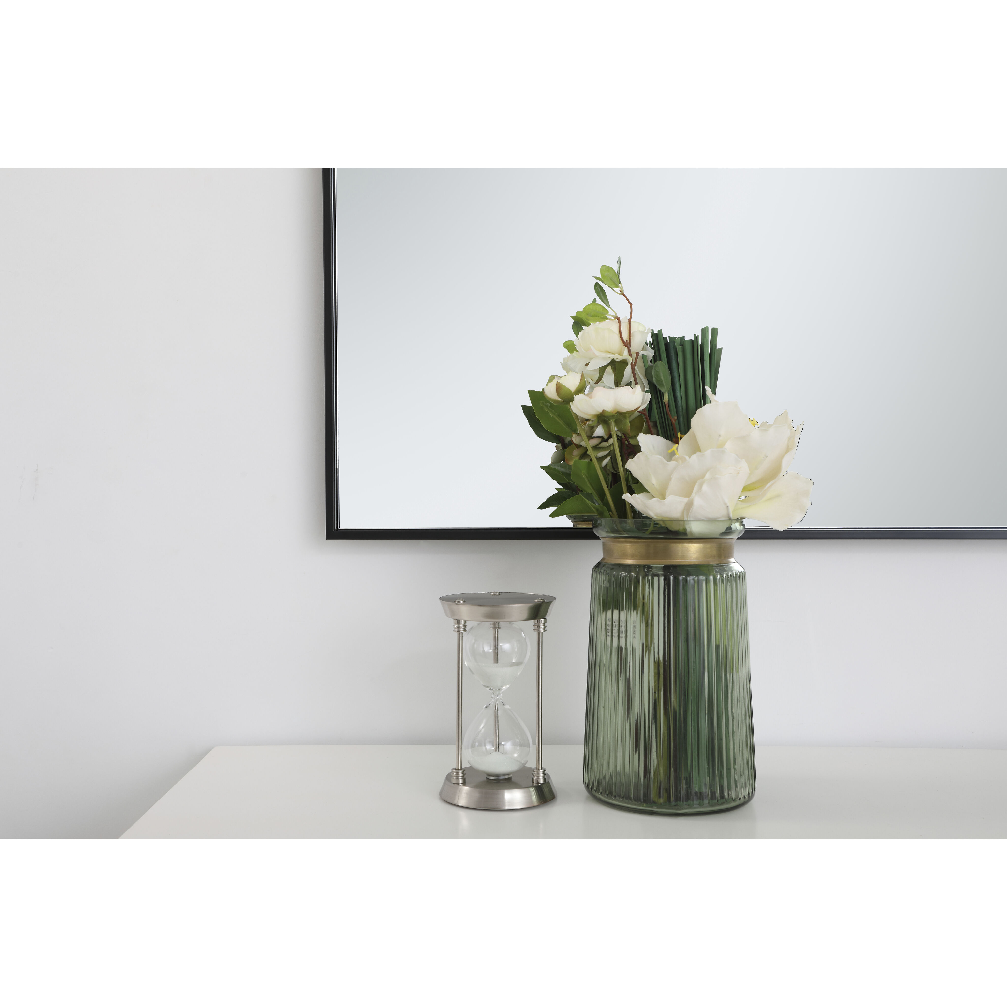 Monet 60 X 24 inch Black Wall Mirror