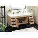 Eugene 60 X 22 X 33.5 inch Mango Wood Vanity Sink Set