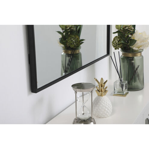 Monet 40 X 36 inch Black Wall Mirror
