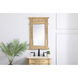 Lenora 28 X 18 inch Antique Beige Wall Mirror in Antique Bronze