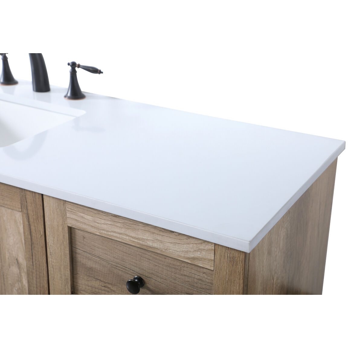 Soma 60 X 19 X 34 inch Natural Oak Vanity Sink Set