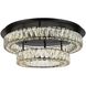 Monroe 2 Light 26 inch Black Flush Mount Ceiling Light